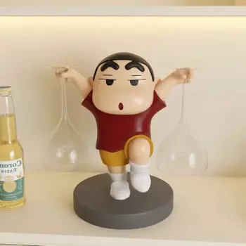 2024 Новый Crayon Shin-chan 23/25 см Высококачественный большой винный шкаф для гостиной из смолы стойка для красного вина мягкие декоративные украшения