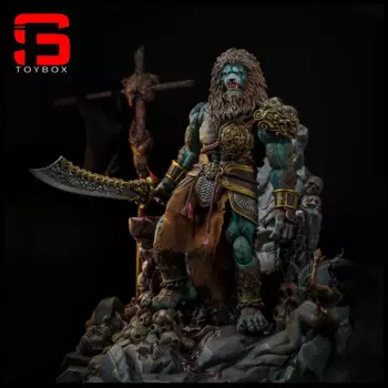 2024 Q4N Viss YM005 Масштаб 1/12 Лев РidgeCyan Lion Двойная голова Фигурка Миф Солдат Фигурка Модель Игрушки для Коллекции