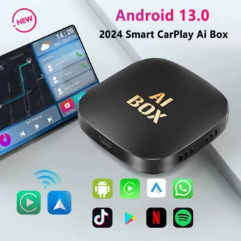 2024 Smart Ai Box Android CarPlay Android Wireless CarPlay Auto Adapter For Netflix For YouTube car intelligent systems 5GWiFi