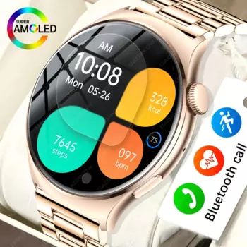 2024 Смарт-часы для женщин 466*466 AMOLED 1,43 "HD экран всегда отображается время Bluetooth Вызов IP67 водонепроницаемые спортивные Смарт-часы для мужчин