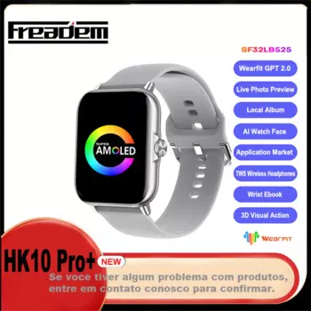 2024 Смарт-часы HK10 PRO Plus с Amoled-экраном, 47 мм, 1 Гб ПЗУ, Смарт-часы для мужчин и женщин с компасом и местной музыкой