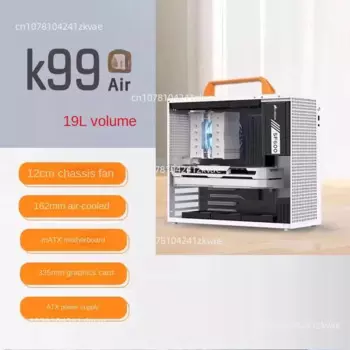 2024NEW K99air портативный мини-рабочий стол ATX Power маленький хост-бокс itx