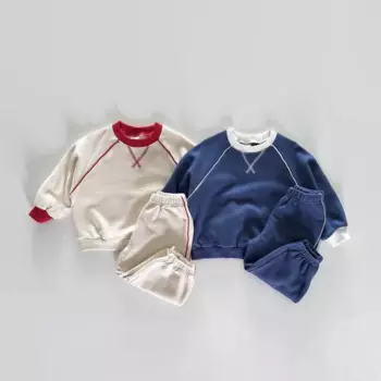2025 Autumn New Baby Casual Sweats Clothes Set Children Long Sleeve Sweatshirt + Pants 2pcs Suit Toddler Girl Sportswear Outfits