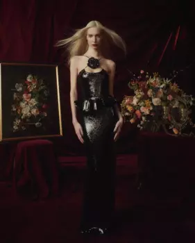 2025 New Women Celebrity Sexy Sleeveless Sparkly Sequins Ruffles Black Maxi Long Dress Elegant Evening Club Party Outfit