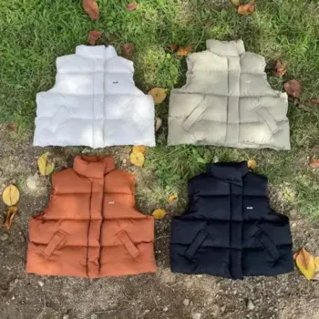 2025 Winter New Baby Sleeveless Warm Vest Infant Cotton Padded Jacket Boys Solid Casual Coat Girls Windproof Vest Kids Clothes