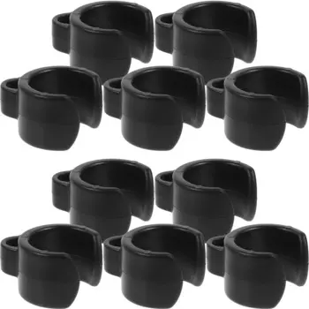 20 Pcs Mic Stand Cable Clips Plastic Holder 25mm Tube Diameter Wire ganizer Clamp Fixing Ties Live Streaming Studio Accessory