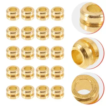20 Pcs Practical Guitar String Bead Parts Tail Beads Decorate Portable Accessories Replacement Metal Folk Supply