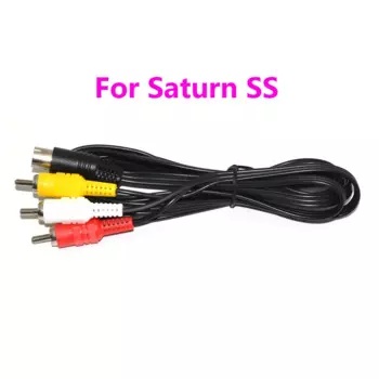 20 шт., 1,8 м, аудио-видео AV-кабель для SEGA для Saturn SS, аудио-видео AV-линейный кабель, 3RCA-конвертер, провод для динамика, CD, DVD