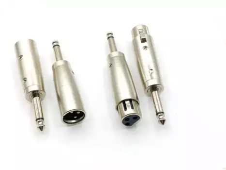 20 шт., аудиоразъем XLR для микрофона 1/4 дюйма, 6,35 мм