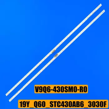 20 шт. светодиодная лента подсветки для GQ43Q60R QE43Q60T QE43Q60RAT QE43Q60TAU BN96-48377A V9Q6-430SM0-R0 19Y_Q60_STC430AB6_3030F СИНИЙ 38EA