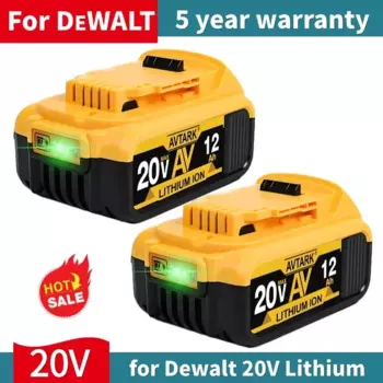 20 В 6,0 Ач 8,0 Ач 12,0 Ач DCB200 Сменный литий-ионный аккумулятор для DeWalt MAX DCB205 DCB201 DCB203 аккумуляторы для электроинструментов