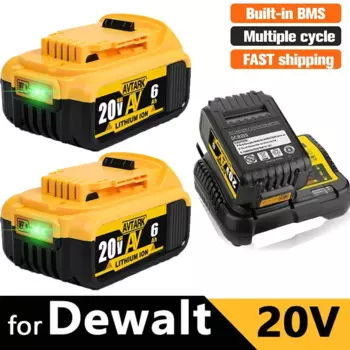 20 в 8000 мАч для замены аккумулятора Dewalt DCB606 DCB609 DCB205 DCB206 DCB209 DCB182, аккумуляторная батарея для электроинструмента