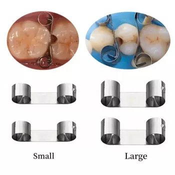 20Pcs/box Dental Sectional Matrix System Adjacent Tooth Protection Matrix Matrices Baffle Type Autoclavable Dentistry Materials