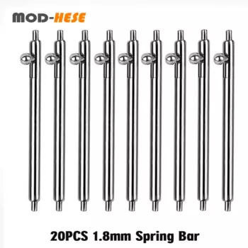 20PCS Dia 1.8mm Quick Release Spring Bar Watch Band Link Pins fits 18mm 20mm 20mm 22mm Smart Watch Band Bracelet Spring bars