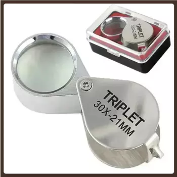 21x-30x Jewelry Diamond Jewelry Loupe Magnifier Tool Eye Magnifier Magnifying Glass Equipments Triplet Jewelers Eye Glass