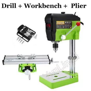 220 В качественная миниатюрная электрическая дрель 5168E DIY с переменной скоростью, микро-сверлильный станок, 680 Вт, скамейка, электрическая сверлильная машина