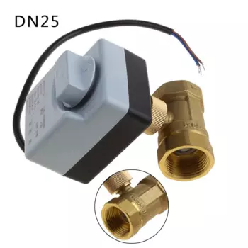220V DN15 DN20 DN25 2 Way 3 провода латунный моторизованный шаровой клапан электрический Actuato с ручным переключением