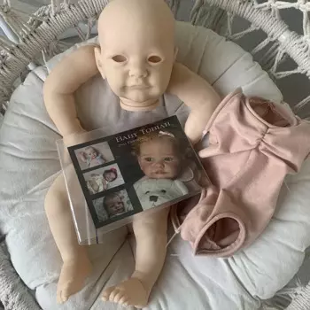 23 дюймовый кукольный комплект Tobiah с COA Reborn кукла комплект Lifesize Baby необработанные части куклы