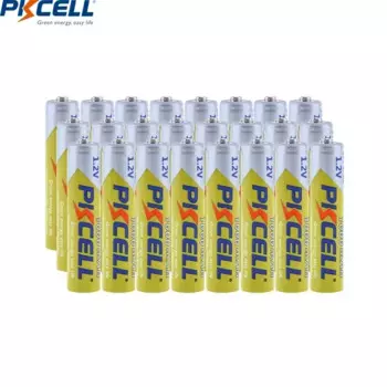 24 шт. PKCELL AAA 1000 мА NIMH батарея 3A AAA аккумуляторная батарея 1,2 В Ni-MH батареи для камеры фонарики игрушки