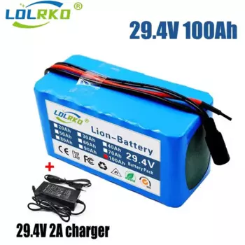 24 В 100 Ач 7s3p 18650 литиевая батарея 24 В 100000 mAh Электрический велосипед, мопед, электрический литий-ионный аккумулятор + зарядное устройство 2А