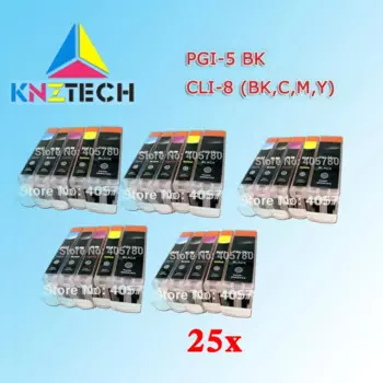 25 шт., картриджи для принтера CANON PIXMA IP3300 IP3500 IX4000