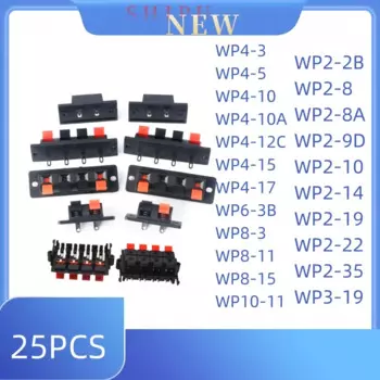 25 шт. WP2-2B WP2-8 8A 9D 10 14 19-22 -35 WP3-19 WP4-3 5 10 10A 12C 15 WP4-17 WP6-3B WP8-3 11 клеммная колодка WP8-15 WP10-11