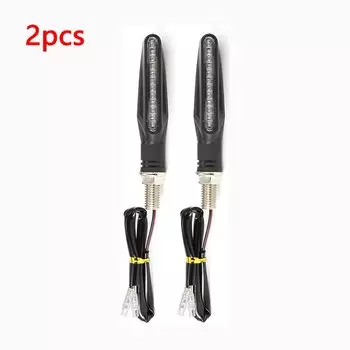 2/1 шт. светодиодные указатели поворота для мотоцикла, 12 SMD, хвостовая мигалка, мигалка с проточной водой, IP68, гибкие мигающие огни для мотоцикла