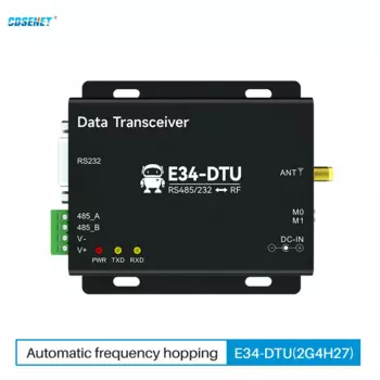 2,4 ГГц беспроводной трансивер IoT CDSENET E34-DTU(2G4H27) 27 дБм 5 км RS485 RS232 автоматическая высокоскоростная перестройка частоты