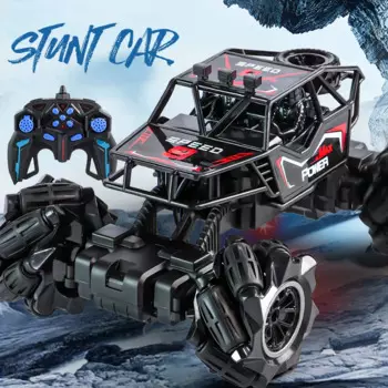 2,4G радиоуправляемая трюковая машина высокоскоростной крутой свет дистанционное управление четырехколесный привод скалолазание гонки вращение на 360 градусов автомобиль игрушки подарки