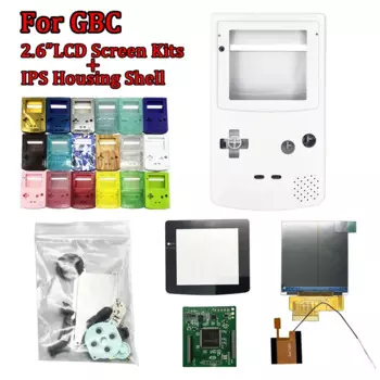 2,6 дюймовый точечный ЖК-экран с подсветкой IPS для GameBoy Color GBC подсветка IPS ЖК-дисплей несколько режимов с оболочкой наборы