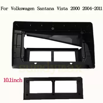 2 Din 10,1-дюймовый автомобильный радиоприемник для Volkswagen Santana Vista 2000, DVD, стереорамка, адаптер, монтажная панель
