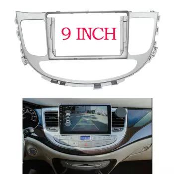 2 Din 9-дюймовый автомобильный радиоприемник, пластиковая рамка панели для HYUNDAI Genesis 2008 ~ 2012, комплект крепления на приборную панель