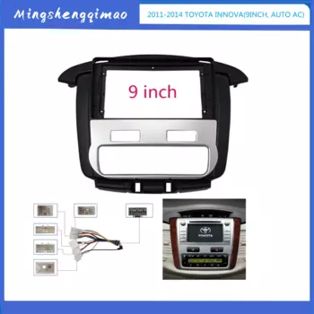 2 Din автомобильный радиоприемник для TOYOTA Innova 2011 2012 2013 2014 авто стерео головное устройство панель приборной панели комплект рамки держатель центральной консоли