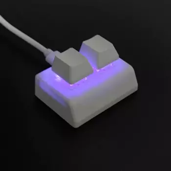 2-клавишная клавиатура для программирования макросов, мини-клавиатура RGB, игровой рисунок, красный переключатель, пользовательская клавиатура, игровая клавиатура OSU, белая