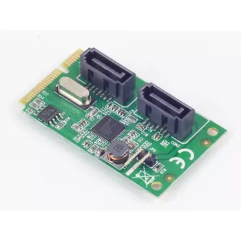 2 порта SATA 6G mini PCI Express, Карта контроллера Mini PCI-Express SATA 3,0, Карта контроллера (2x SATA 6G, чипсет для ASMedia)