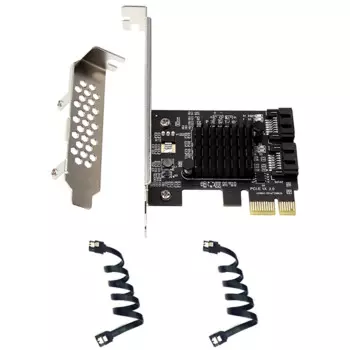 2 порта SATA карта PCIE/PCI-E SATA контроллер PCI Express для SATA 3,0 6 Гб адаптер расширения Marvell 88SE9125 чип с кабелем SATA