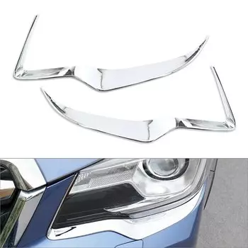 2 шт. ABS хромированная накладка для украшения бровей для Subaru Forester 2013 2014 2015 2016 2017 2018 головной свет лампы полоска для век