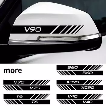 2 шт. автомобильное зеркало заднего вида наклейка для Volvo Rdesign T6 AWD S40 S60 S90 XC40 XC 60 XC90 V40 V50 V60 V70 V90 украшения аксессуары