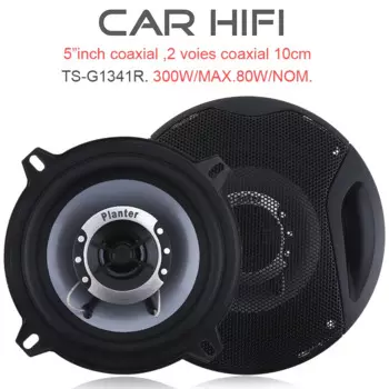 2 шт., автомобильные коаксиальные Hi-Fi колонки, 5 дюймов, 300 Вт