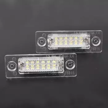 2 шт. автомобильные светодиодные фонари номерного знака для VW Transporter T5 Multivan Caravelle Eurovan Passat Caddy Touran Golf