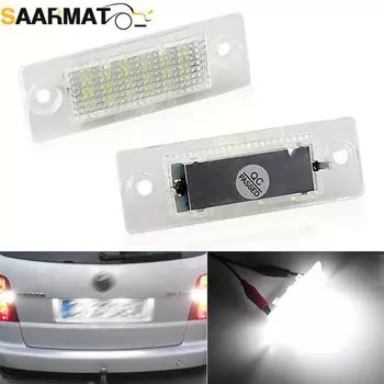 2 шт. автомобильные светодиодные фонари номерного знака для VW Transporter T5 Multivan Caravelle Eurovan Passat Caddy Touran Golf