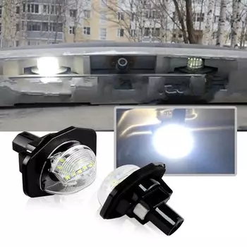 2 шт. Canbus светодиодные фонари номерного знака для Toyota Alphard/Auris/Corolla-Wgona/Wish/Sienna/Urban Cruiser/Scion автомобильная лампа номерного знака