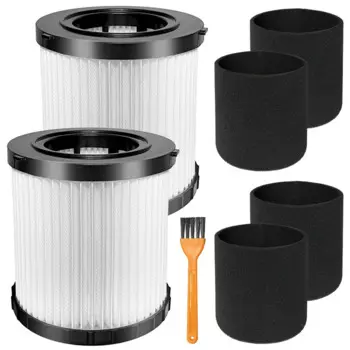 2 шт. DCV5801H HEPA-фильтр, совместимый с пылесосом для влажной/сухой уборки Foe DEWALT DCV580H, DCV581H, 20 В MAX