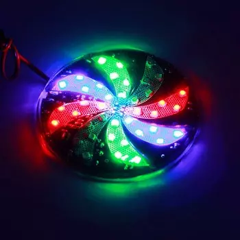 2 шт., декоративные светодиодные лампы rgb для мотоцикла и автомобиля