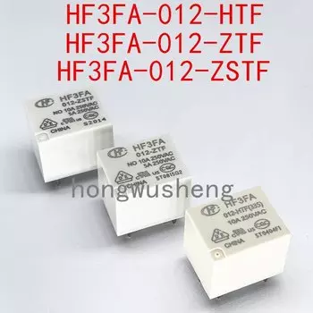 Реле постоянного тока 12В 10А HF3FA-012-HTF, HF3FA-012-ZTF, HF3FA-012-ZSTF (2 шт.)