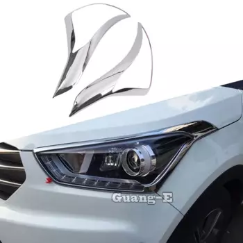 2 шт., хромированные накладки на переднюю панель автомобиля для Hyundai Creta IX25 2014 2015 2016 2017 2018