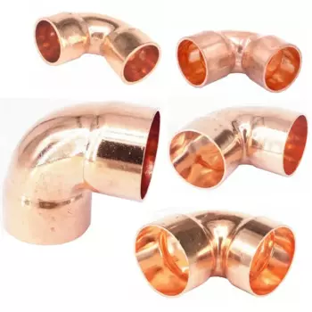 2 шт. I.Dx толщина 1/4 "-1" 90 угол равный колено медный конец адаптер подающей трубы кондиционер холодильный газ вода масло