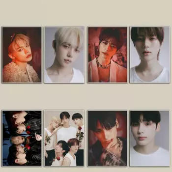 2 шт./компл. KPOP YEONJUN BEOMGYU плакат четверг детская концепция самоклеящиеся фото плаката TAEHYUN