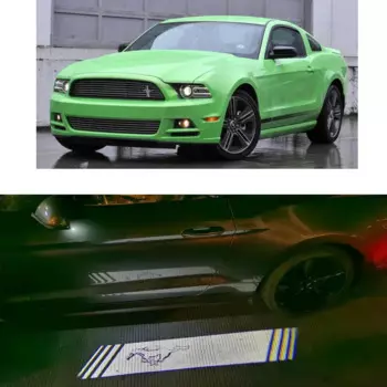 2 шт. лампа для зеркала заднего вида для Ford Mustang 2013 2014 (не подходит для модели 2014 функция слепых зон)