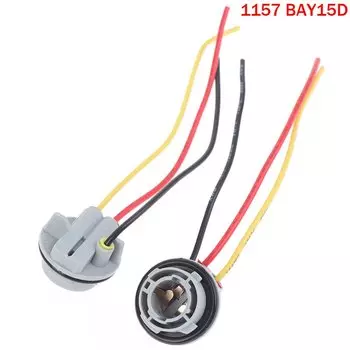 2 шт./лот 1156 1157 цоколь для лампы BAY15D держатель лампы P21/5 Вт адаптер базовый разъем для стоп-сигнала пластиковые автомобильные аксессуары